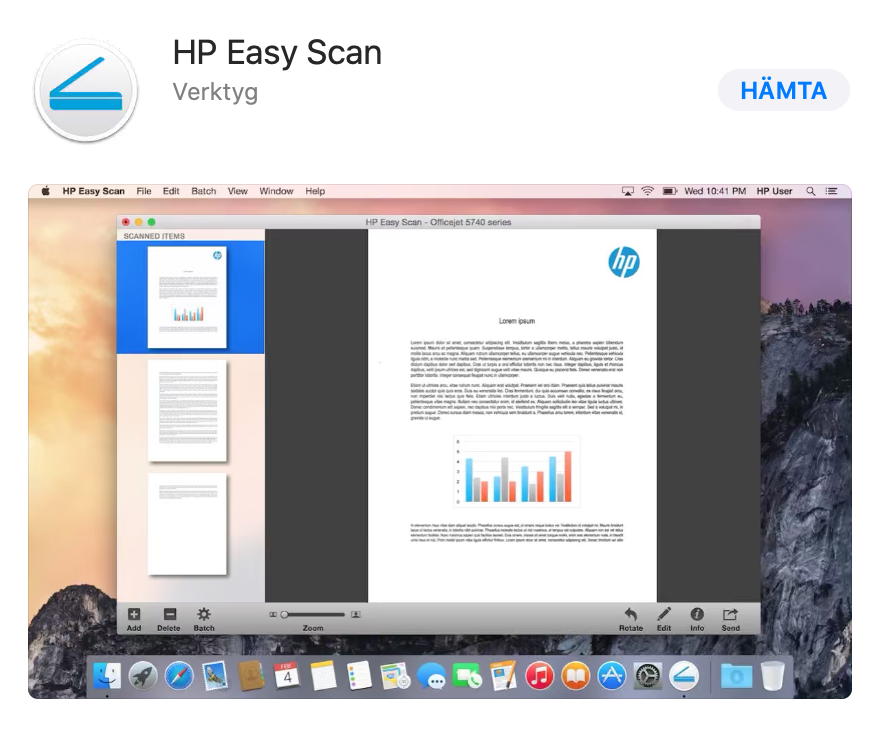 hp easy scan save location